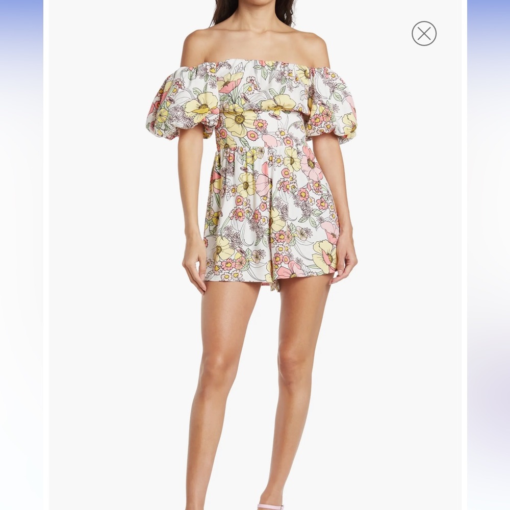 **SOLD** AFRM Bri Floral Romper Los Angeles